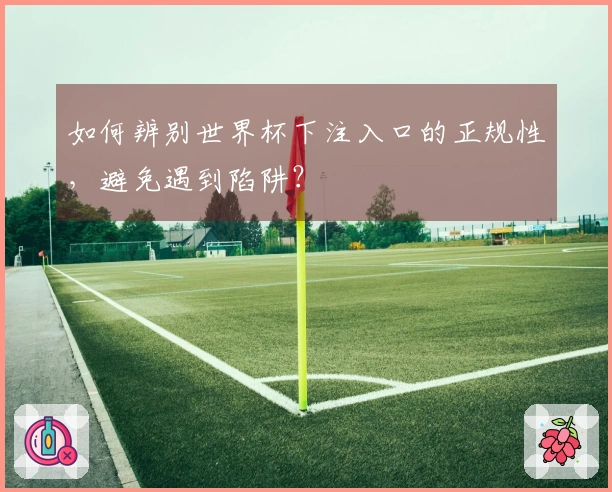 如何辨别世界杯下注入口的正规性，避免遇到陷阱？